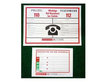 2 Notrufzettel