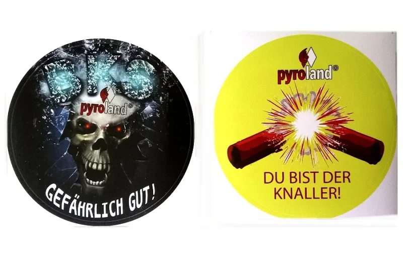 2 Pyroland Aufkleber