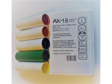5 Rauchpatronen AX18 gemischt