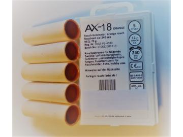 5 Rauchpatronen AX 18 orange