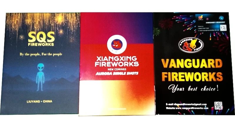 3 Feuerwerksprospekte