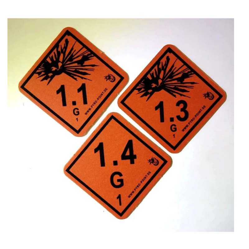 3 Pyro-Point Bierdeckel