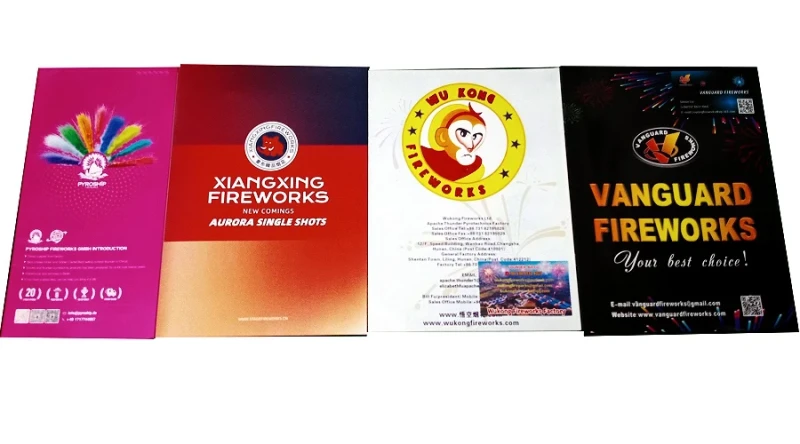4 Feuerwerksprospekte