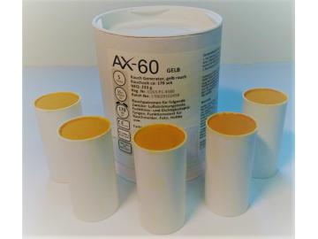 5 Rauchpatronen AX 60 gelb