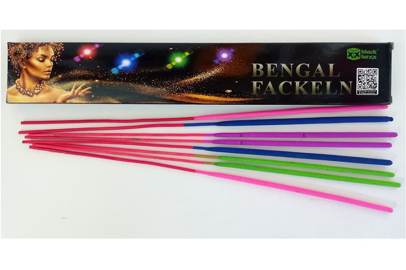 bunte Bengalfackeln