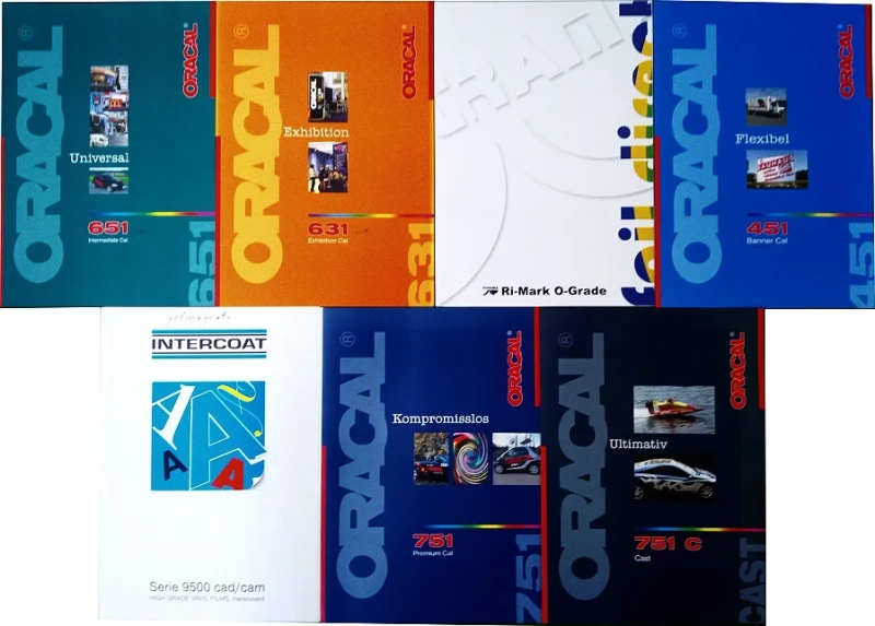 Werbe-Folien-Farbtafeln